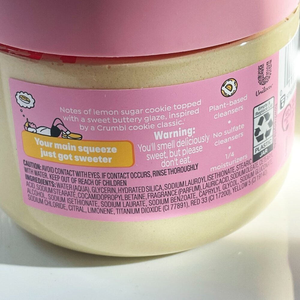 new! Dove Crumbl Exfoliating Body Scrub Lemon Cookie, 15 oz - Picture 4 of 4